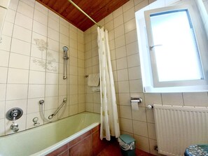 Apartment, 1 Bedroom, Balcony | Bathroom | Hair dryer, towels, soap, toilet paper