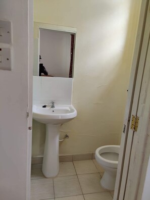 Serviettes fournies, savon, papier toilette