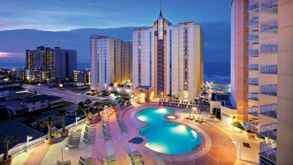 Indoor pool, outdoor pool - 2BD w/Full Kitchen, Jetted Tub, W/D, FREE PARKING, NO RESORT FEES!! (North Myrtle Beach)