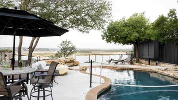 A heated pool