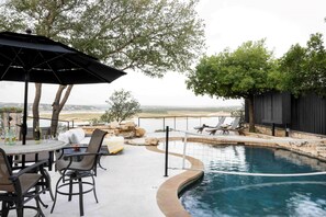 A heated pool