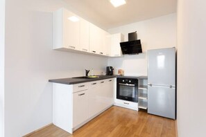 Fridge, microwave, oven, stovetop - Moderner Comfort | LF38 (Wien)