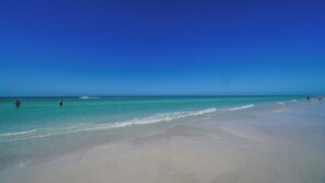 Gulf waters on Crescent beach on Siesta Key