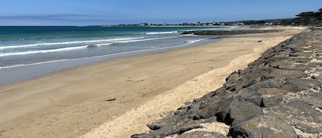 On the beach