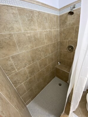 Shower, towels, soap, shampoo - Cozy apartment (New Rochelle)