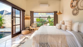 Vila Deluks | 2 kamar tidur, seprai premium, brankas, dan meja kerja
