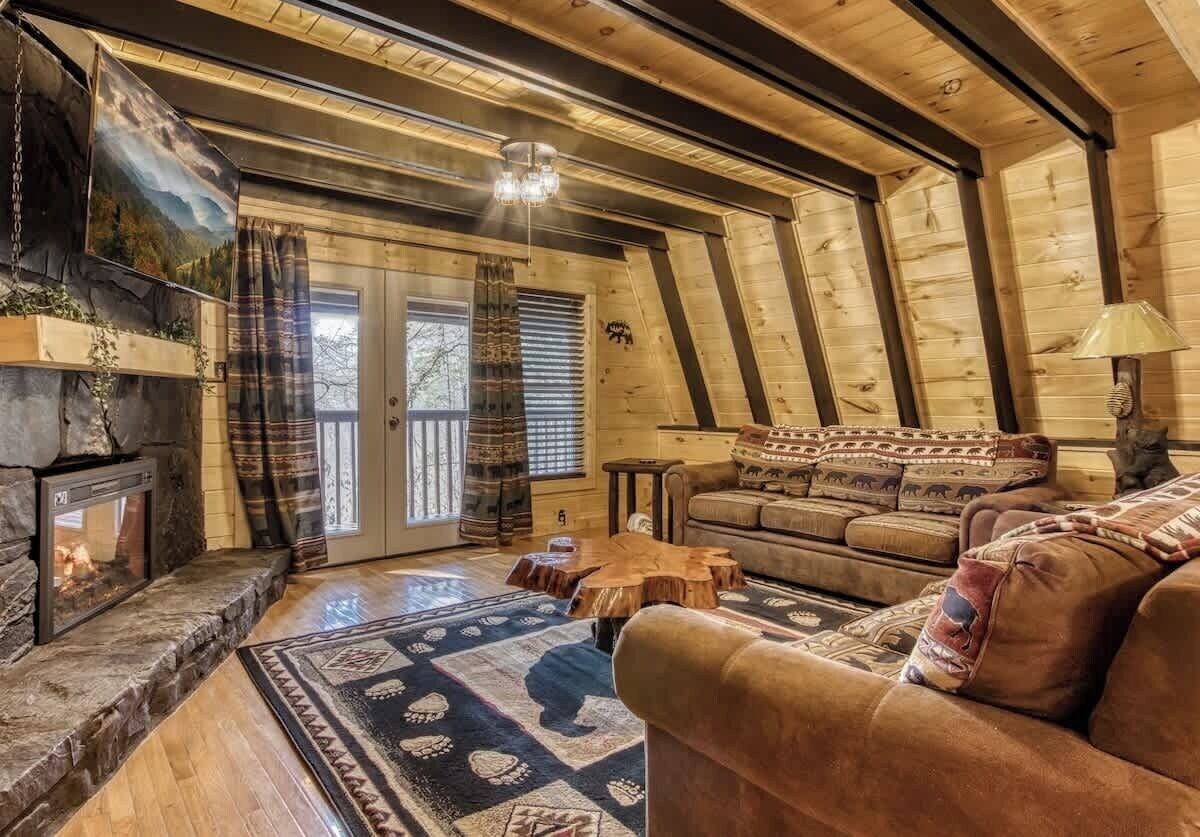 Photo 75 of Charming A-Frame | Fenced Yard & Wraparound Deck