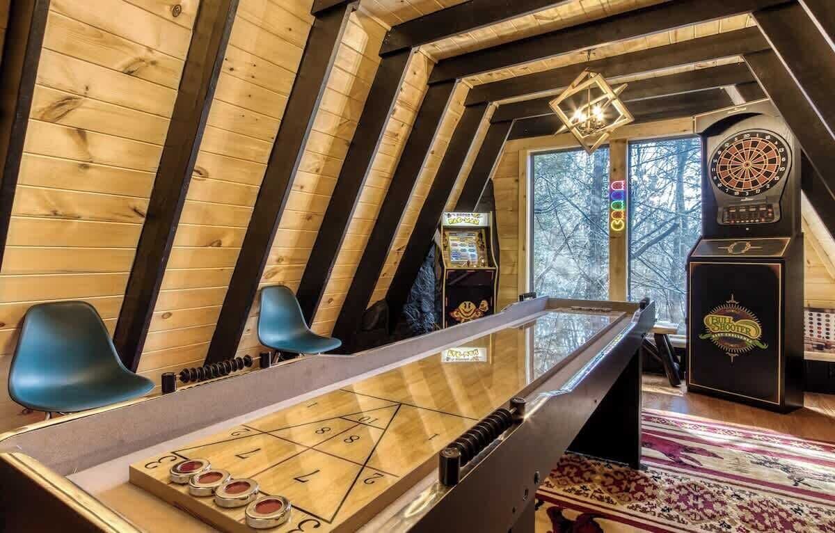 Photo 80 of Charming A-Frame | Fenced Yard & Wraparound Deck
