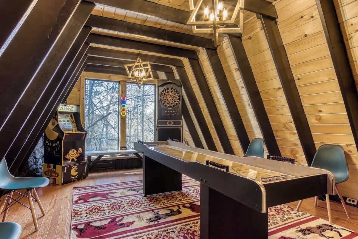 Photo 77 of Charming A-Frame | Fenced Yard & Wraparound Deck
