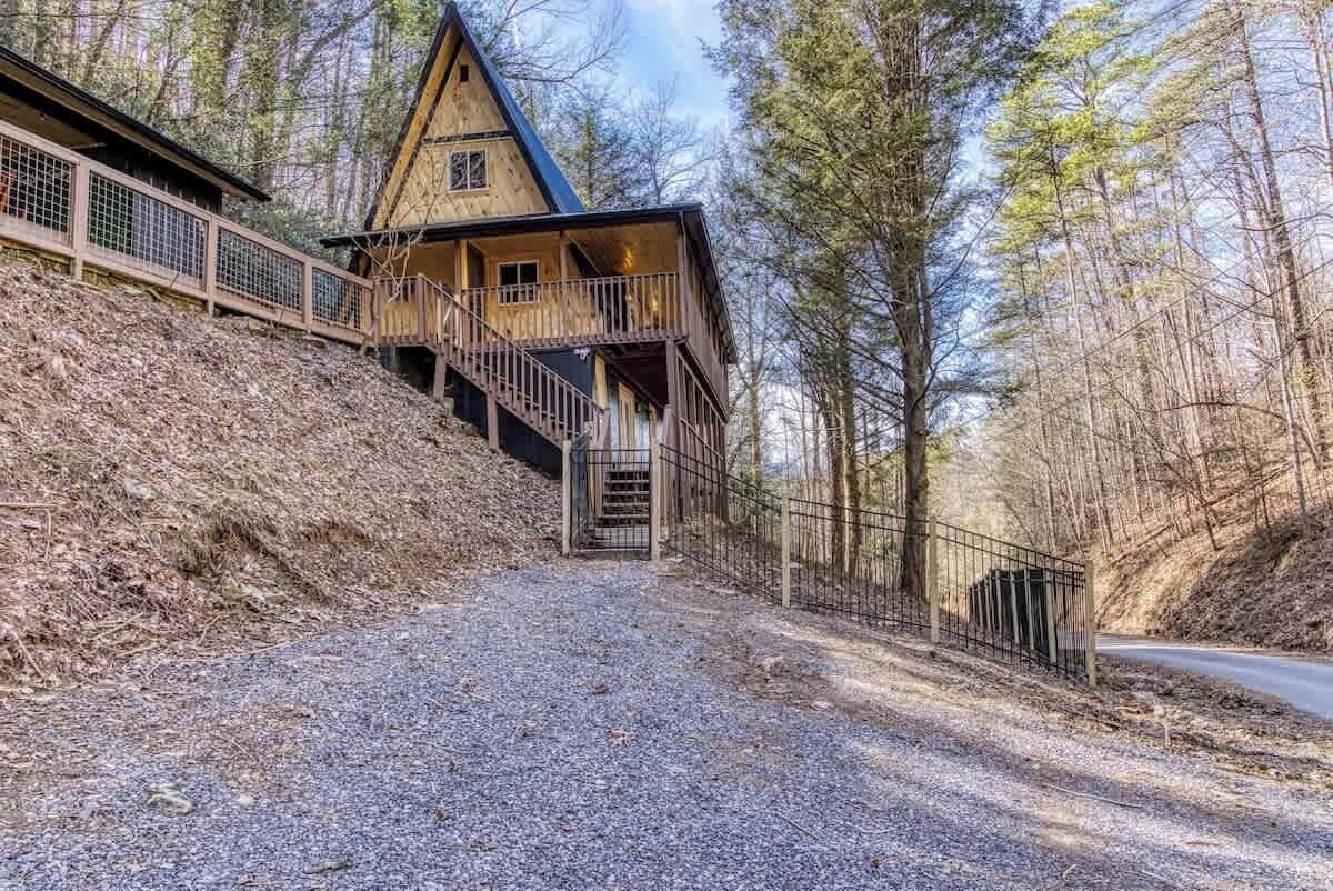 Photo 61 of Charming A-Frame | Fenced Yard & Wraparound Deck
