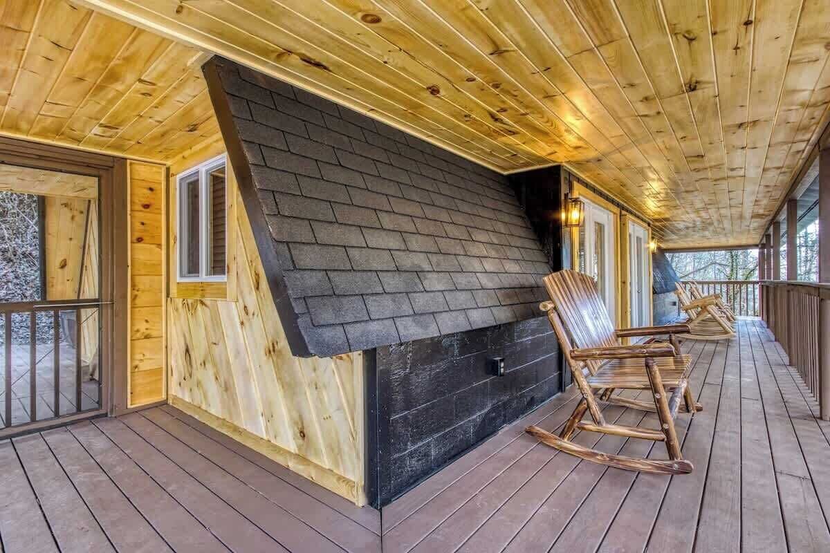 Photo 56 of Charming A-Frame | Fenced Yard & Wraparound Deck