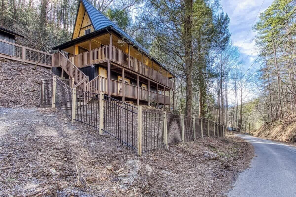 Photo 54 of Charming A-Frame | Fenced Yard & Wraparound Deck