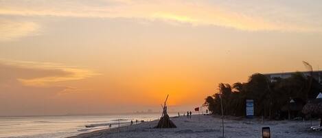 Aan het strand