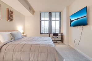 1 bedroom, iron/ironing board, travel cot, WiFi