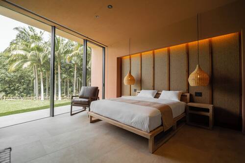 Literie de qualité supérieure, couette en duvet d'oie, minibar