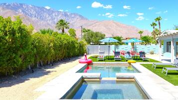 Piscina externa, piscina aquecida