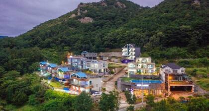 Heart Blue Road Town Pension