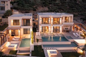 A heated pool - Casa di Franco Seaview - Heated* pool, gym & hammam (Kissamos)