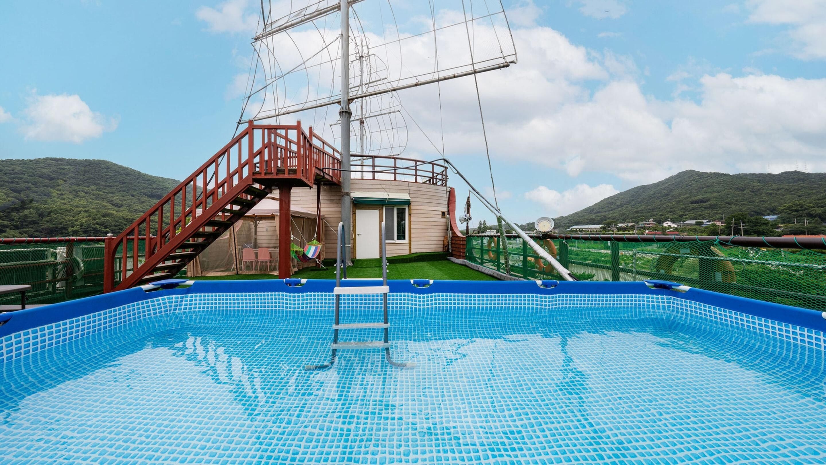 Basic Room, 1 Bedroom (suite room) | Pool | Outdoor pool