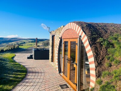 Hedgehogs View -  a hobbit hut that sleeps 6 guests  in 3 bedrooms
