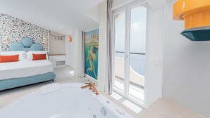 Junior Suite, Balcony, Sea View | Premium bedding, minibar, in-room safe, soundproofing - Albergo Dipinto Bacco Furore (Furore)