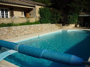 Piscine extérieure, piscine chauffée
