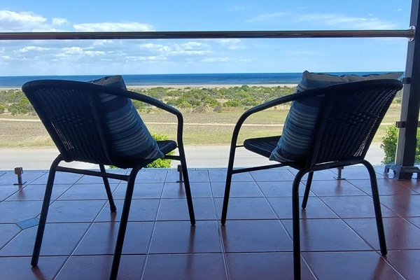 Endless ocean views while relaxing on the balcony