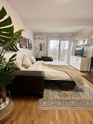 1 bedroom, desk, WiFi, bed sheets