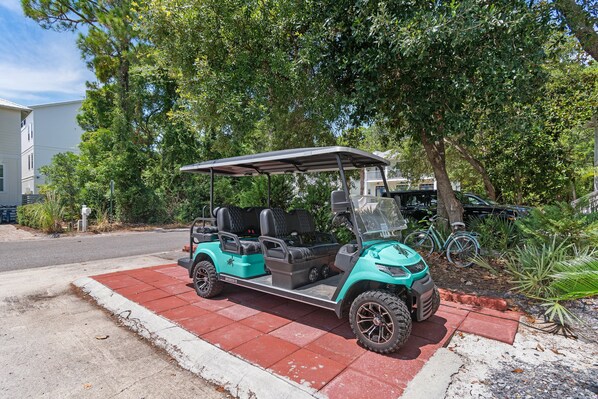 Property grounds - Pet Friendly - Walking distance to beach, Golf Cart/Option, 3 Bikes `The Turquoise Turtle` (Santa Rosa Beach)