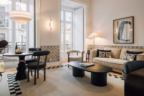 Standard-Apartment | Wohnbereich | Flachbildfernseher