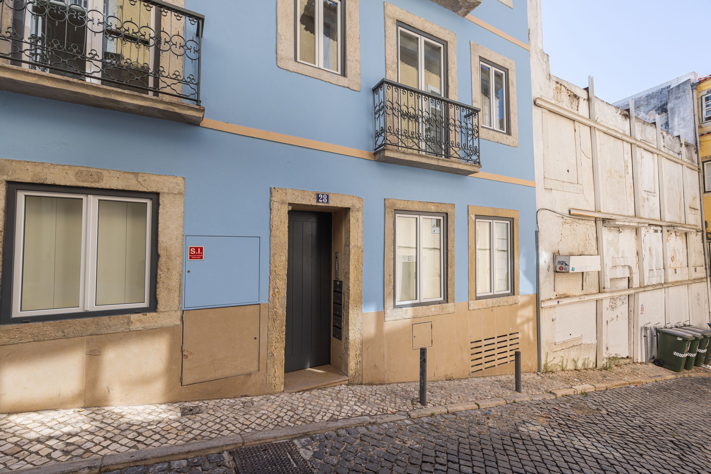 Voorkant van accommodatie