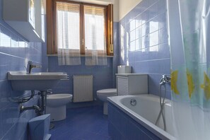 Bathtub, hair dryer