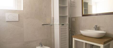Shower, hair dryer