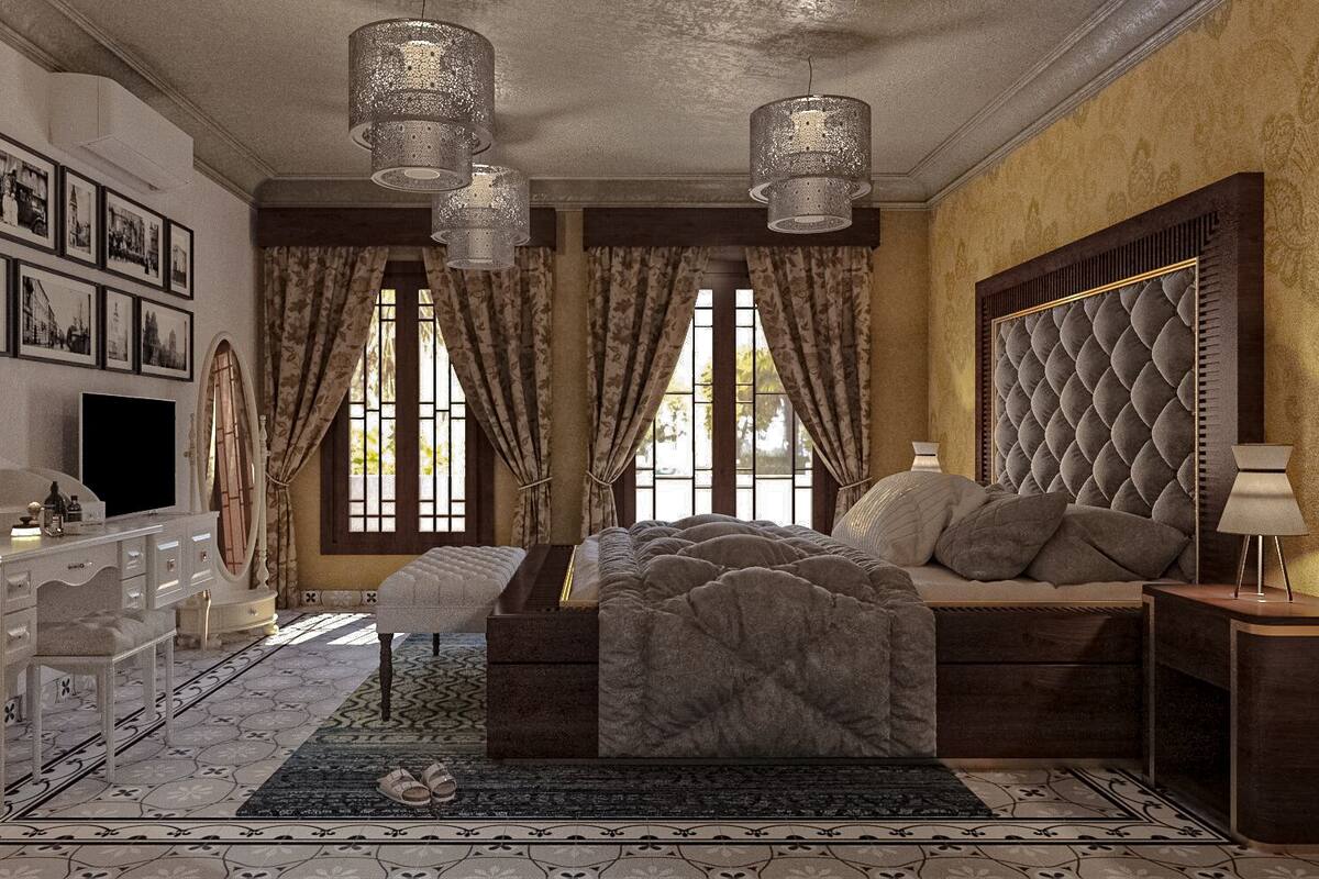 أسرّة بطبقة علوية مريحة وميني بار وخزنة داخل الغرفة وستائر تعتيم