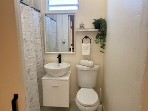 Hair dryer, towels