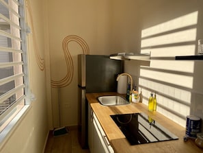 Fridge, microwave, stovetop, coffee/tea maker - Chic and Centrally Located Apartment in Santurce with parking - Apt #4 (San Juan)