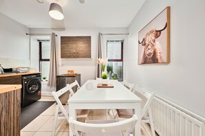 Superior Apartment | Private kitchen | Highchair - Dunluce Green - Portrush by the Sea  (Portrush)