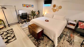 1 chambre, bureau, fer et planche à repasser, Wi-Fi gratuit