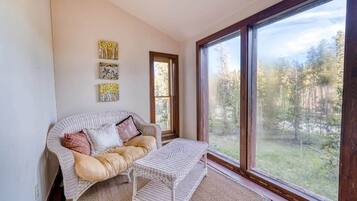 TV, fireplace, offices