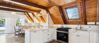 Serene A-Frame Cottage Steps to Moody Beach!