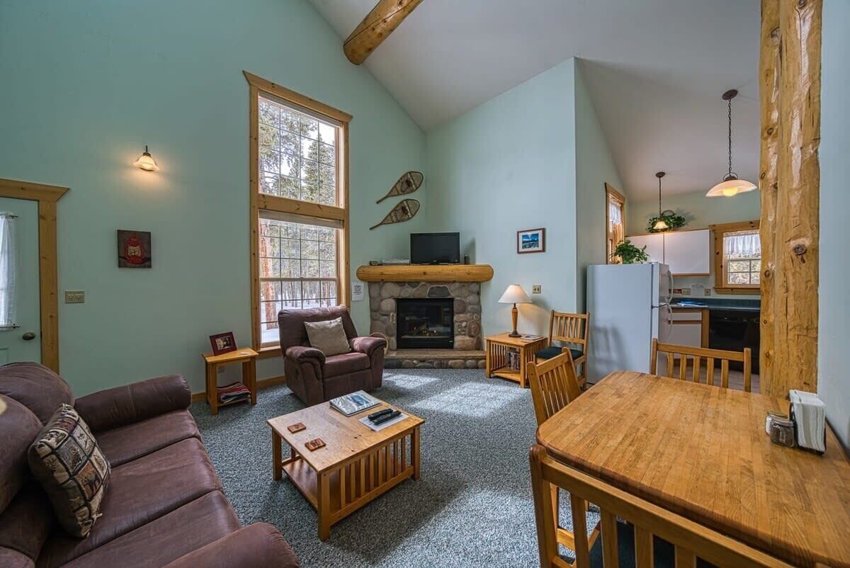 Fireplace, DVD player