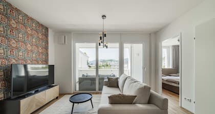 3 Zimmer Apartment mit Blick auf die Stadt