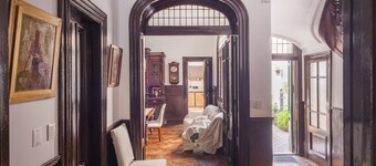 Art and relaxation. Maison Depla. Terraces with barbecue, swimming pool, Jacuzzi and solarium.