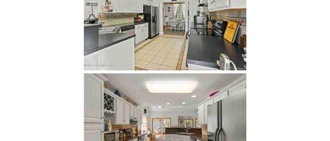 Fridge, oven, stovetop