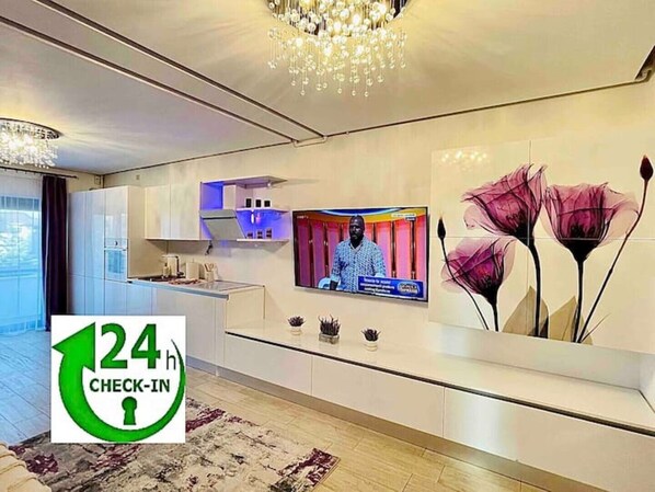 Interior - S & S Apartment's 2 bedrooms with Balcony & Terrace (Dumbravita)