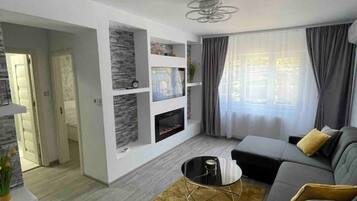 Smart-tv en een open haard