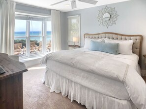 4 bedrooms, iron/ironing board, WiFi, bed sheets - All-One-Level Gulf Front Home with Large Bunk Suite, Bikes and Sundeck (Santa Rosa Beach)