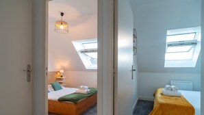 2 habitaciones, tabla de planchar con plancha y wifi gratis
