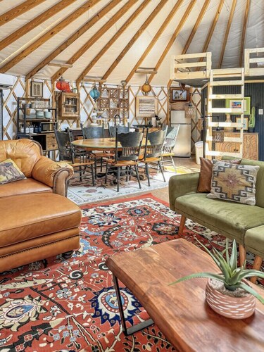 Lofted & Heated Yurt in Big Bend @ Casa Estrella