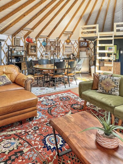 Lofted & Heated Yurt in Big Bend @ Casa Estrella